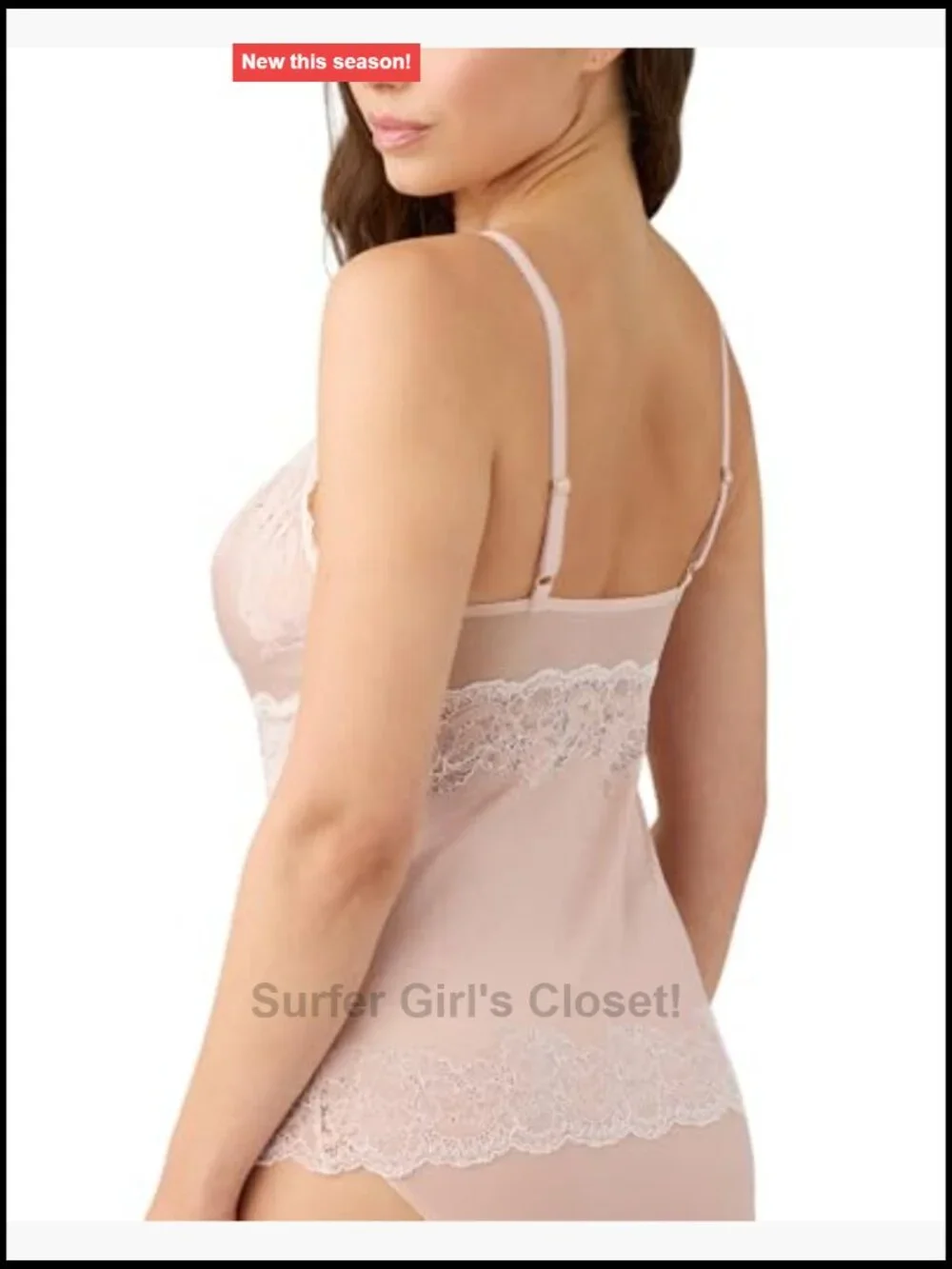 Wacoal Women's Modern Affair Lace Stretch Satin V-Neck Camisole